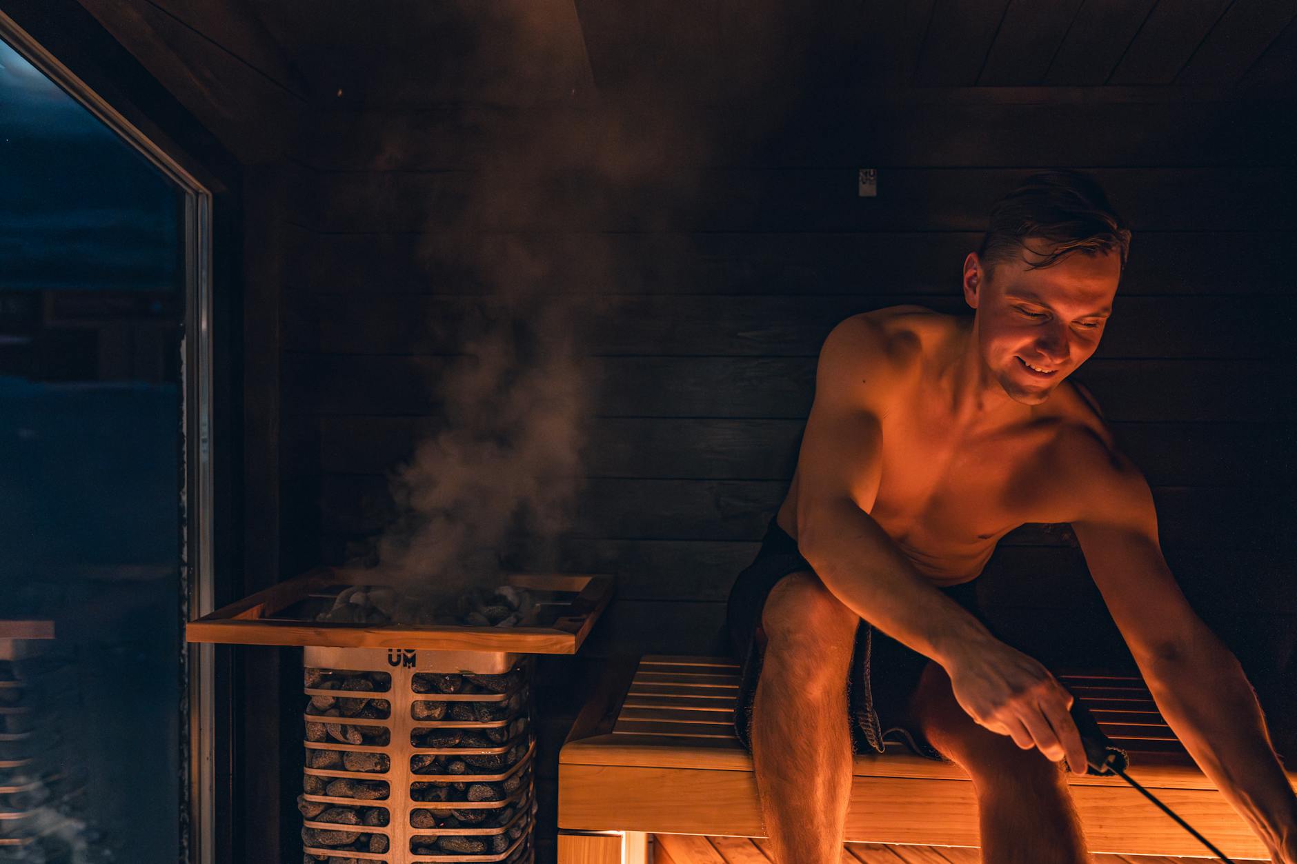 Milde Sauna mit sicherer Temperatur für ältere Menschen