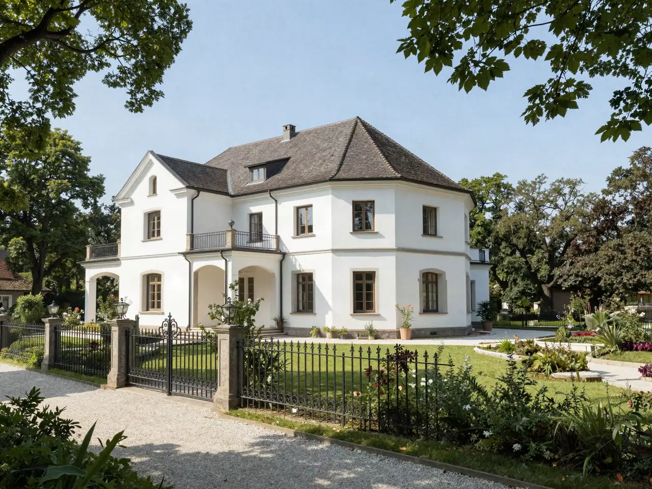 Villenbebauung mit Garten in Nürnberg-Erlenstegen